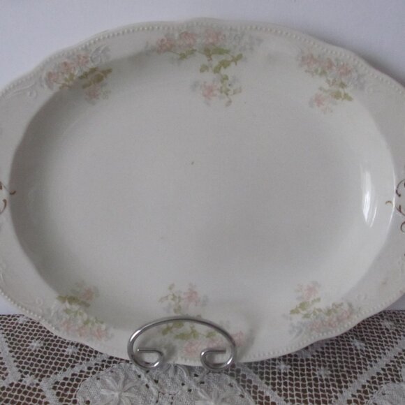 Lg Holiday Serving Platter Alfred Meakin Kenmare Pattern Replacement China - Picture 2 of 8